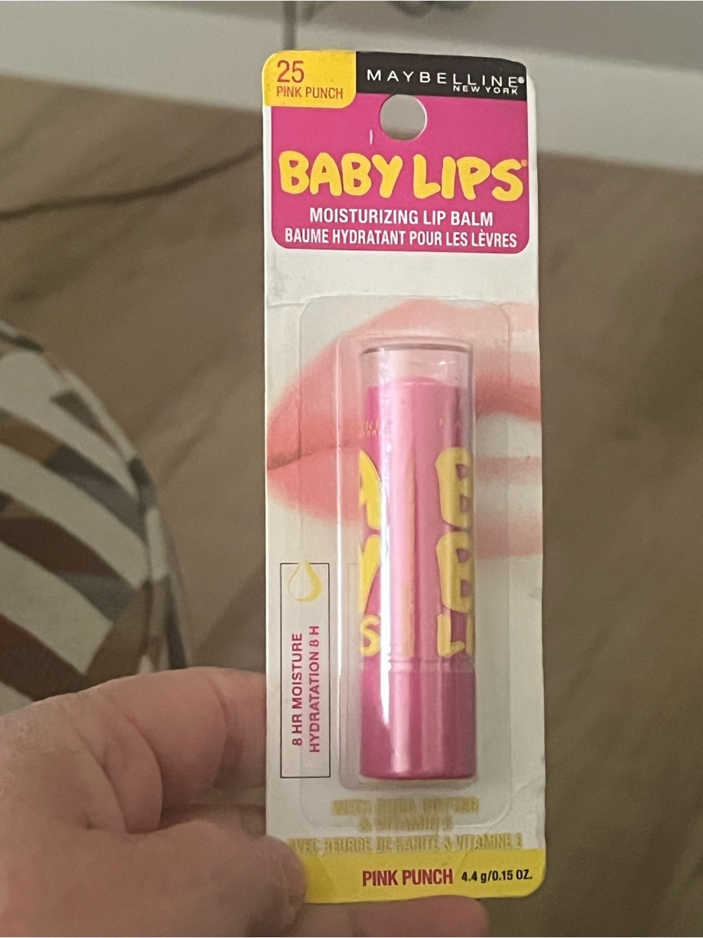 New Maybelline Baby Lips Moisturizing Lip Balm - Pink Punch